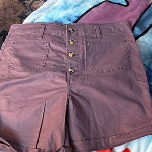 Lee Women's High Waist Mauve Shorts